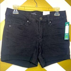 Time and Tru Black Denim Shorts